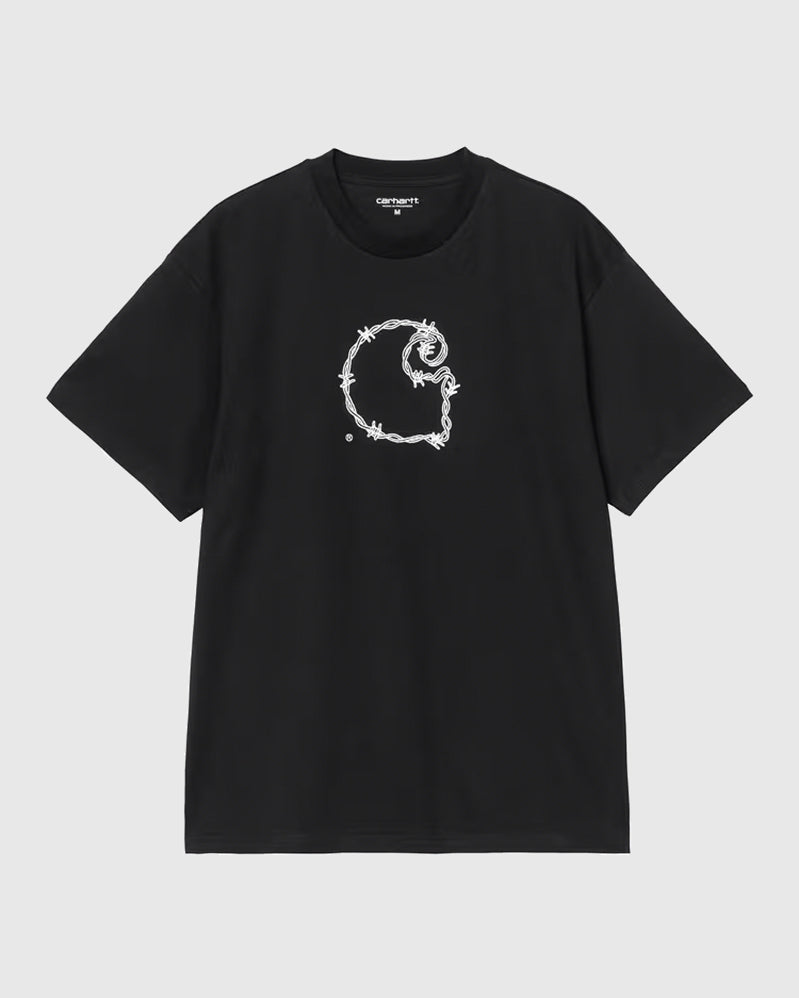 Carhartt WIP Tee - Barbwire C - Black