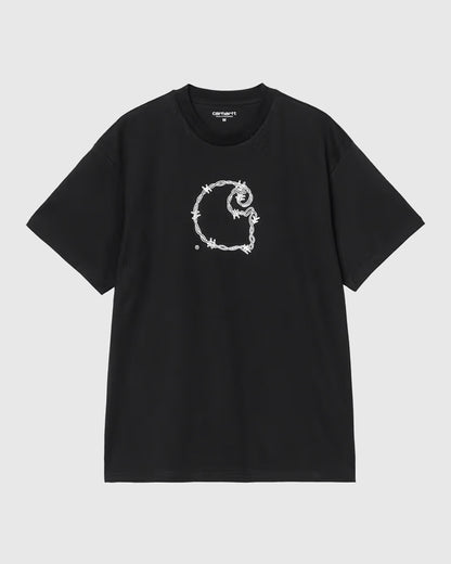 Carhartt WIP Tee - Barbwire C - Black