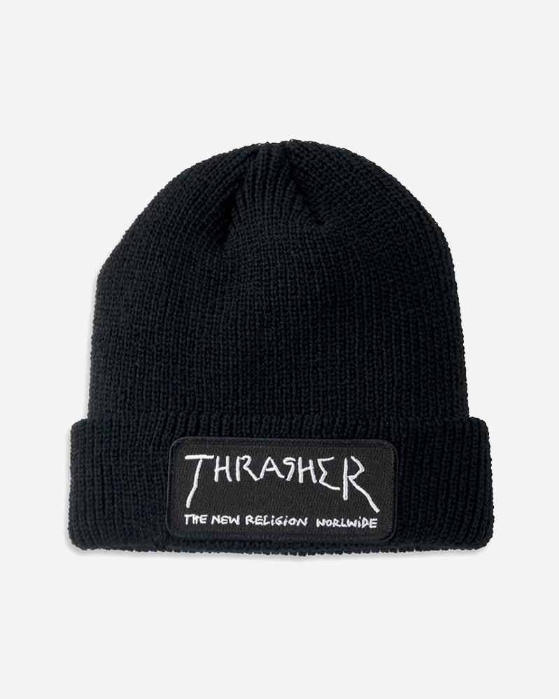 Thrasher Bonnet - New Religion Patch - Black