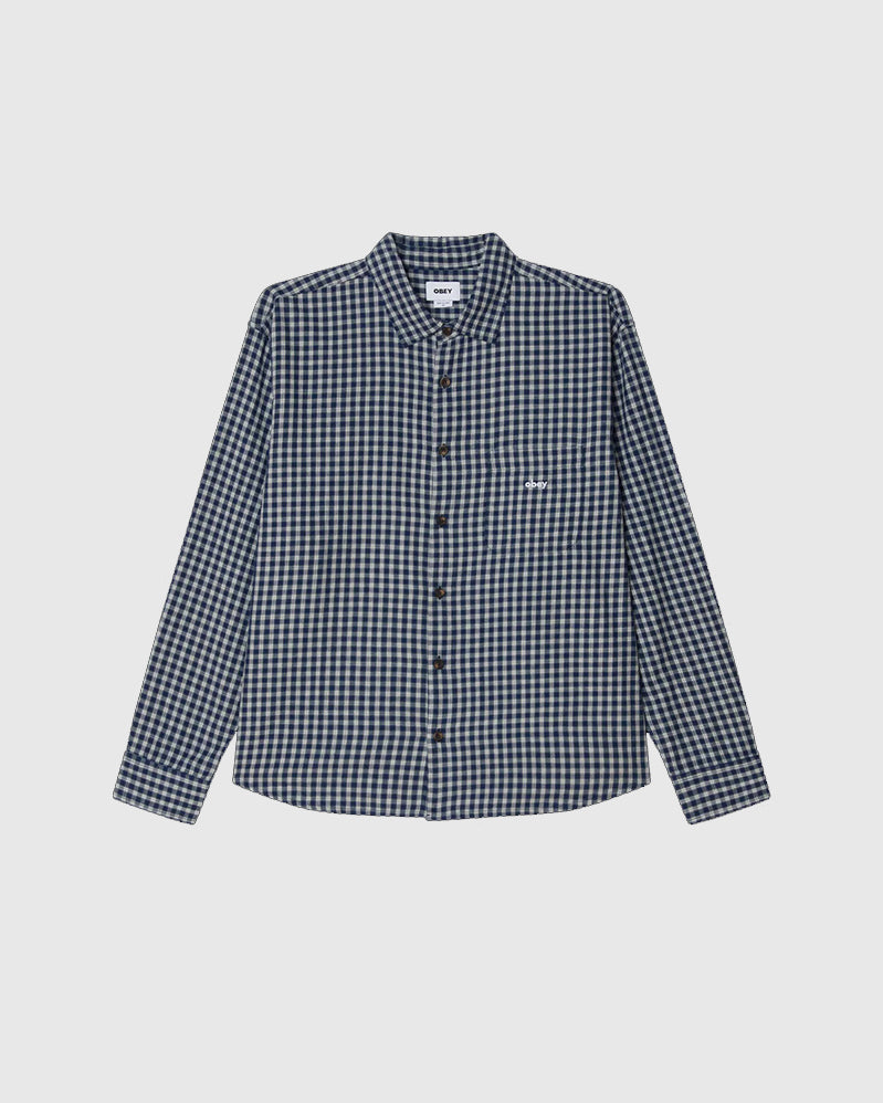 Obey Shirt - Bigwig Andy Woven - Academy Navy