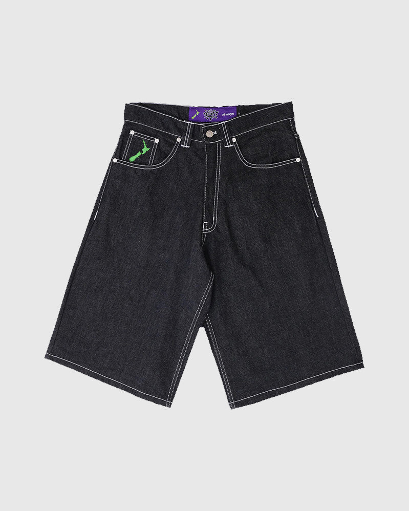 Always Short - Back Pocket Print - Black