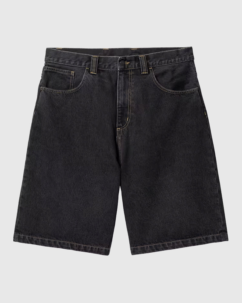 Carhartt WIP Short - Brandon - Black stone washed