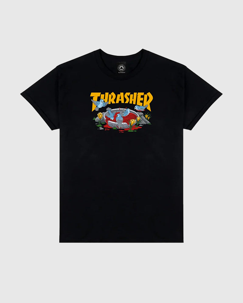 Thrasher Tee - Blood Bath - Black