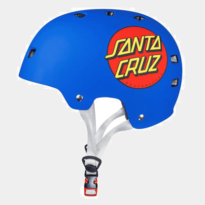 casque Bullet Santa Cruz classic dot Matt blue