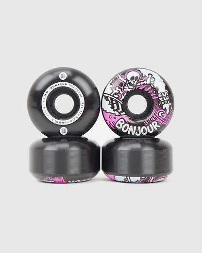 Bonjour Urethane Wheels - Surfing Skeleton 100A - 53mm