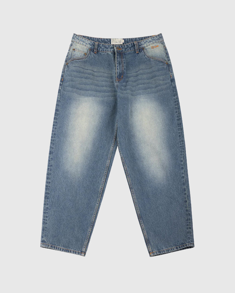 Dime Pant - Baggy Denim - Sandblasted Indigo