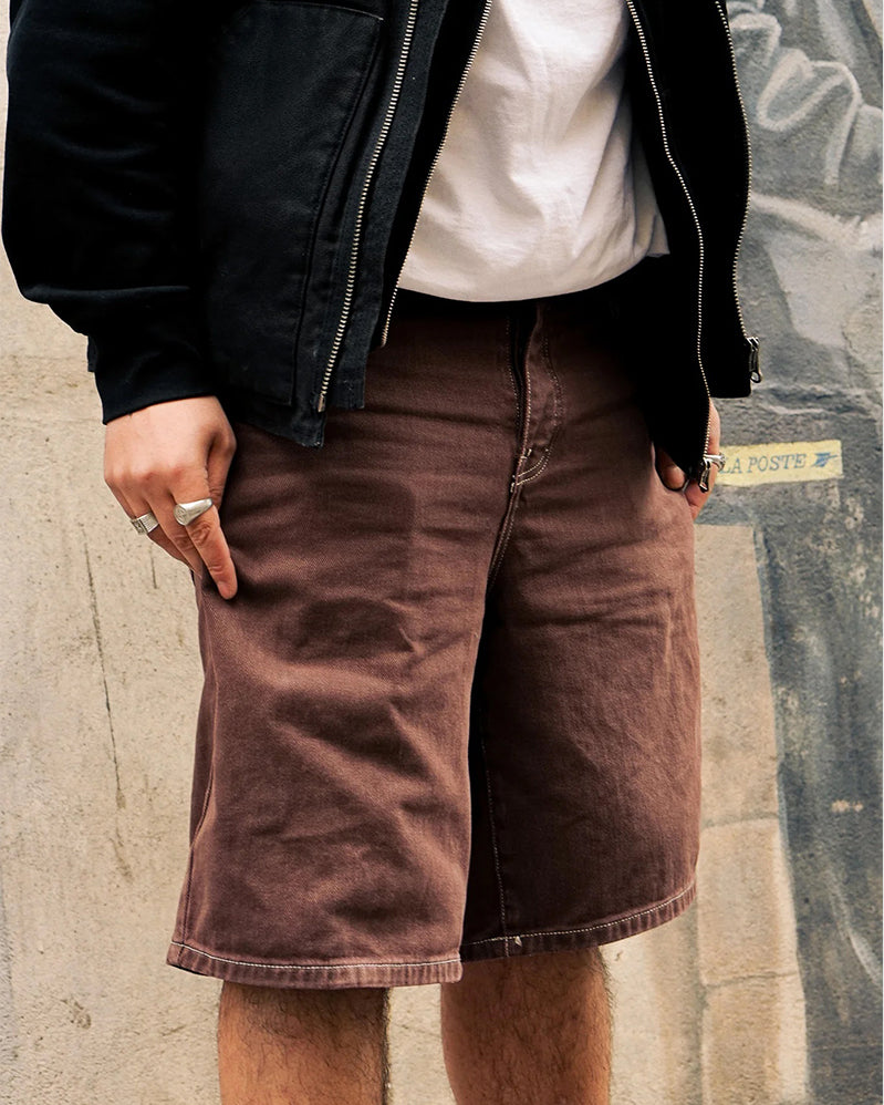 Film Short - Denim Baggy - Brown