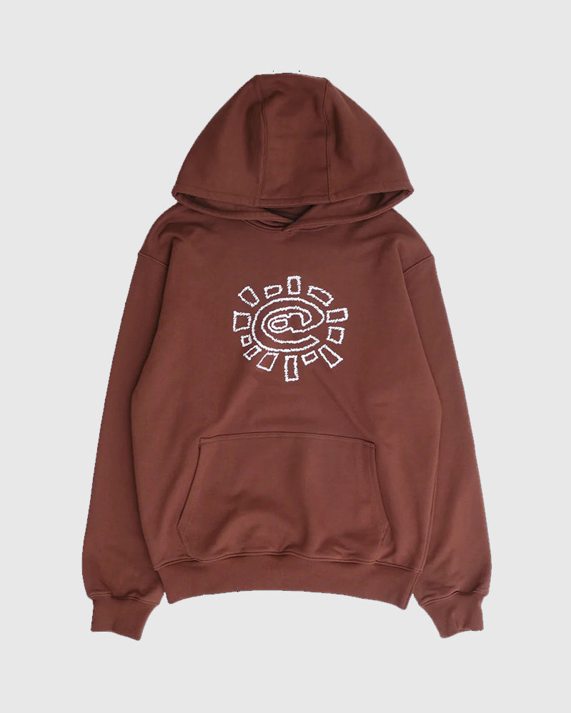 Always Hoodie - Scribble Sun - Brown
