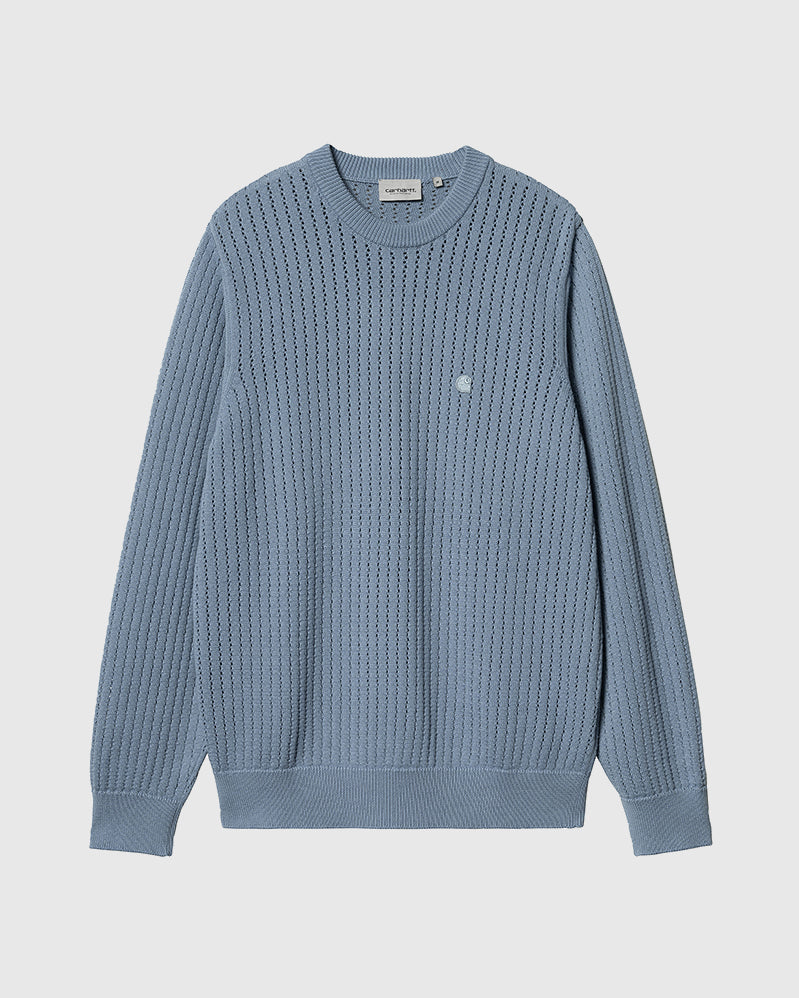 Carhartt WIP sweater - Calen - Misty Sky