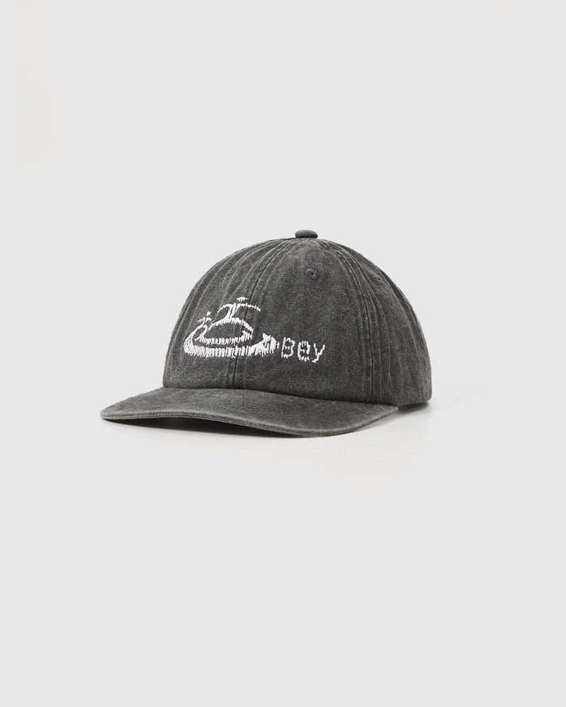 Obey Cap - Corp 6 Panel Velcro - Pigment Black