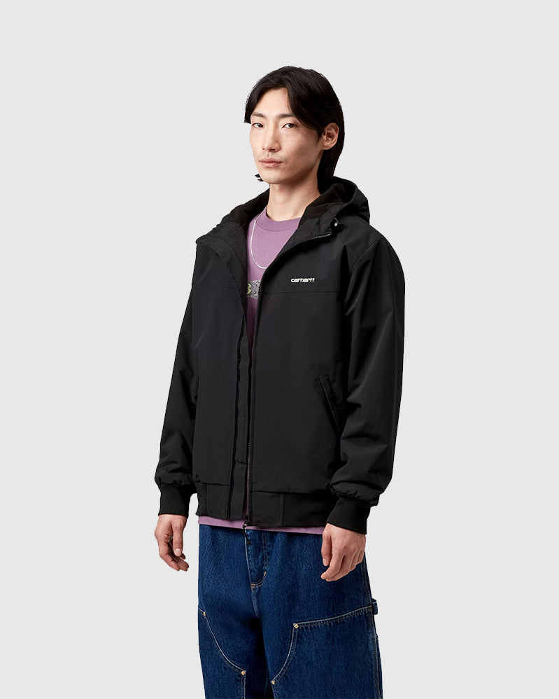 Carhartt WIP Jacket - Hooded Sail - Black/White