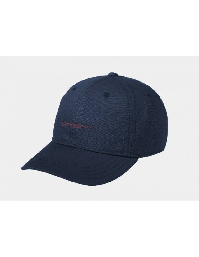 Carhartt WIP Cap - Canvas Script - Air Force Blue / Malbac