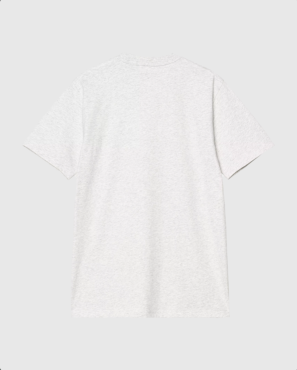 Carhartt WIP Tee - Script - Ash Heather / Air Green