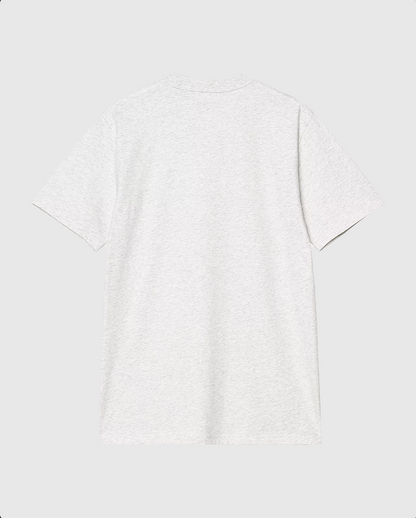 Carhartt WIP Tee - Script - Ash Heather / Air Green