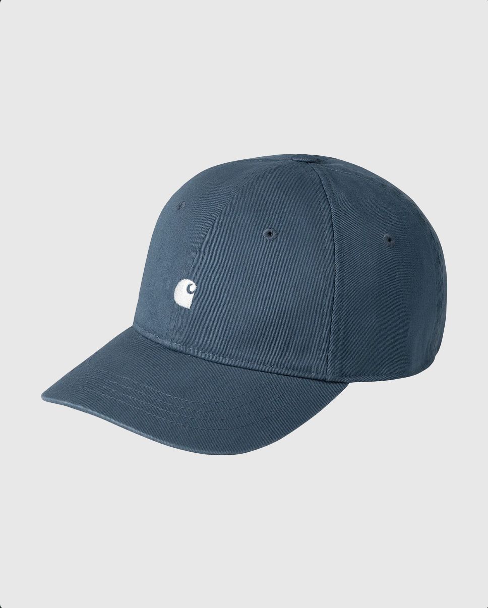 Carhartt Casquette - Madison Logo - Frosted Blue / White