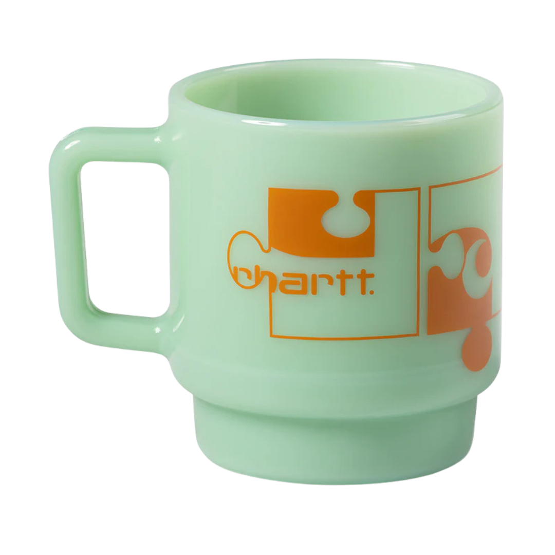 Carhartt WIP Mug - Assemble Glass - Jade/Orange