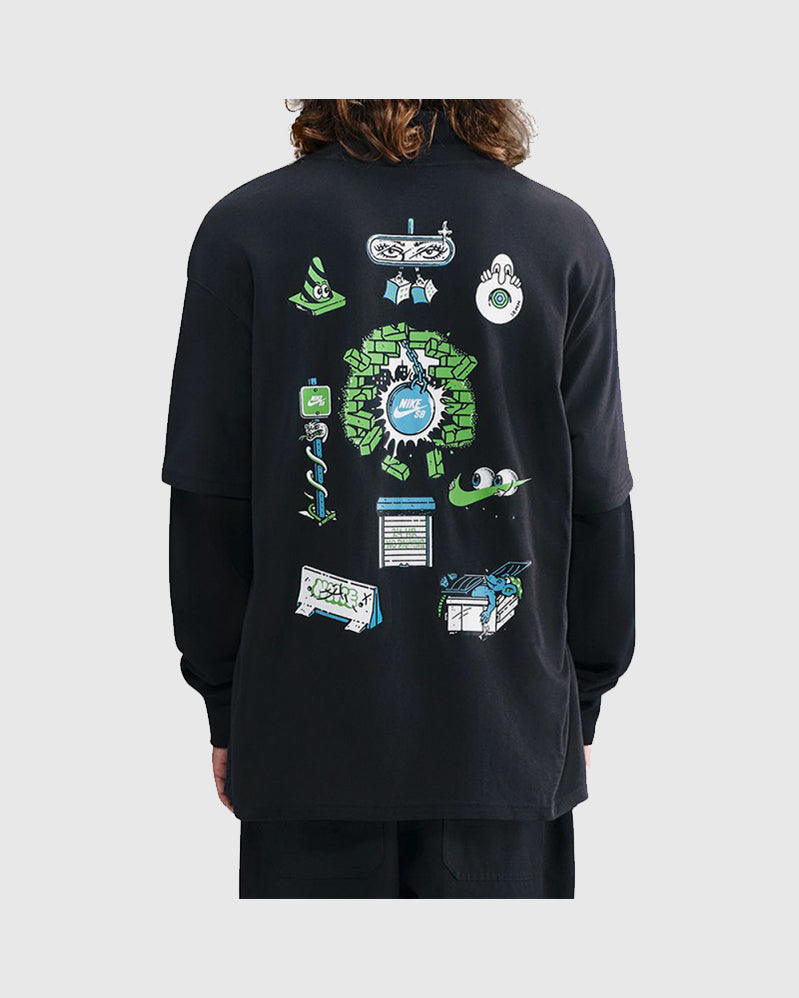 Nike SB Tee - M90 Cat - Black