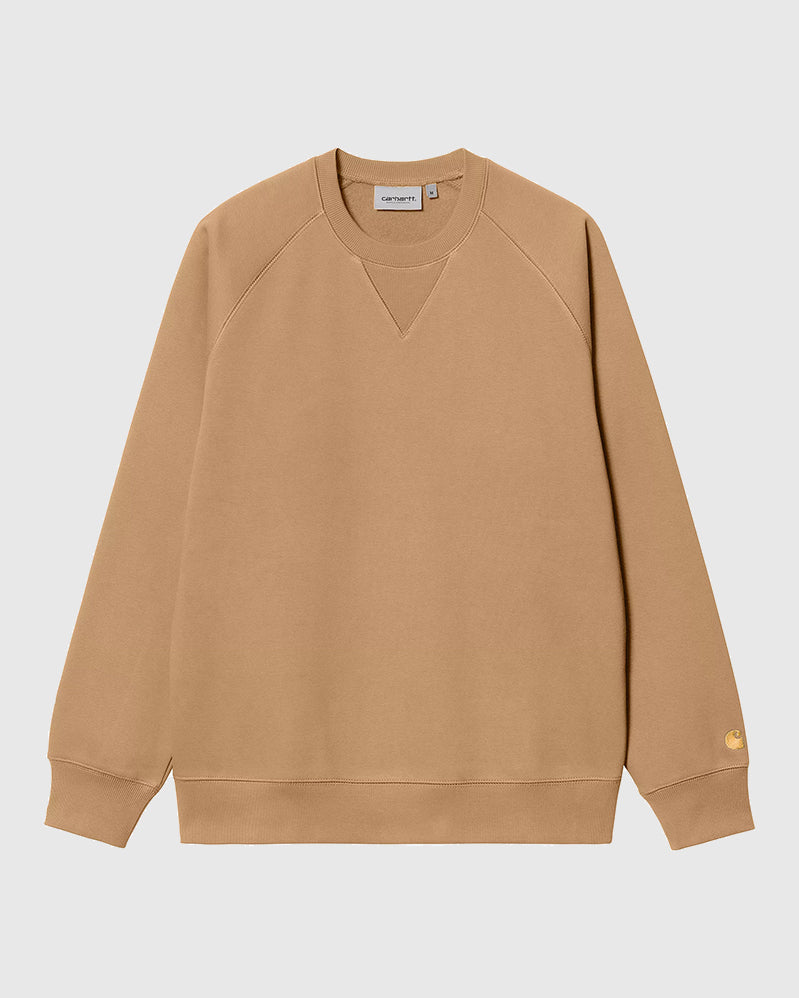 Carhartt WIP Crew - Chase - Peanut  / Gold