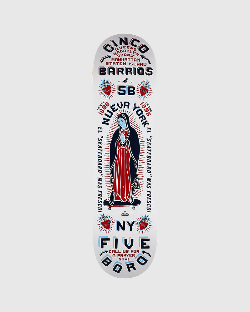 5boro Board - Cinco Barrios White - 8.5"