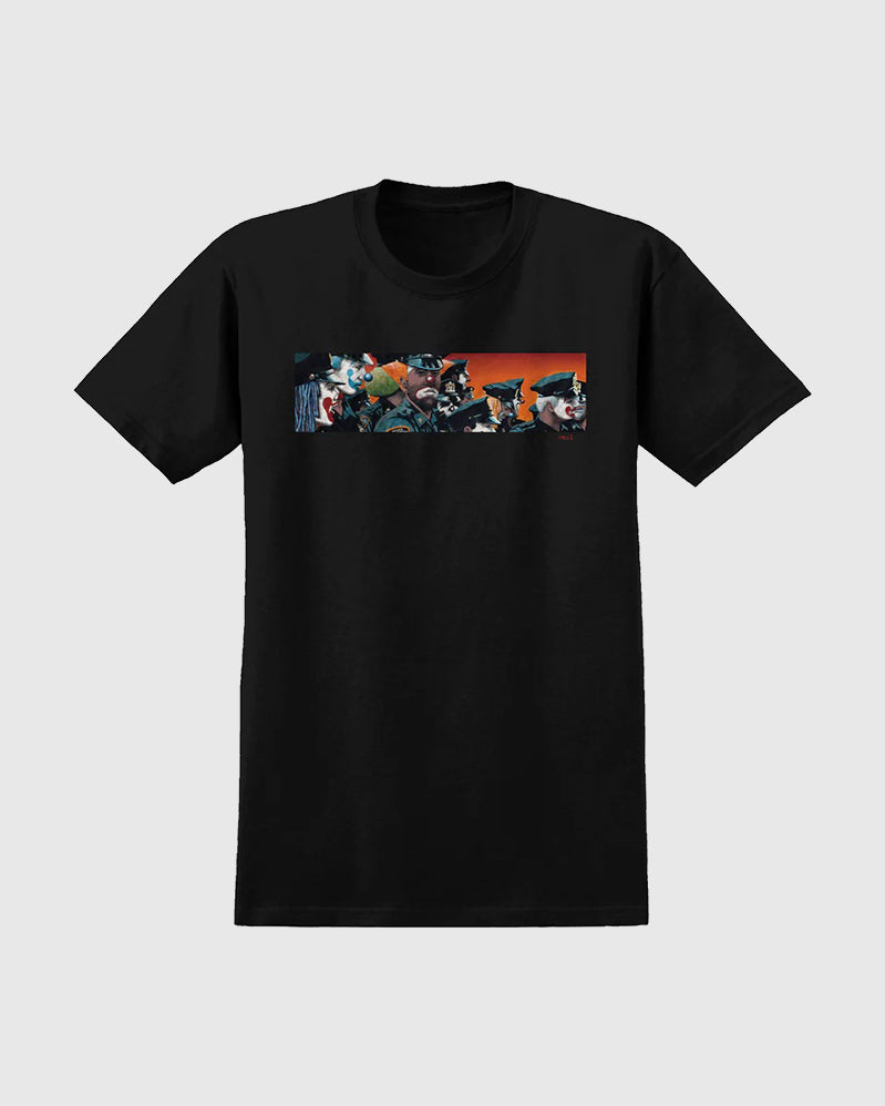 Real Tee - Clown Cops - Black