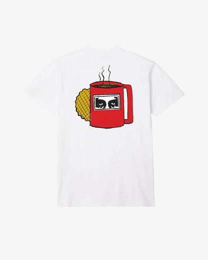 Obey Tee - Coffee Cup - White