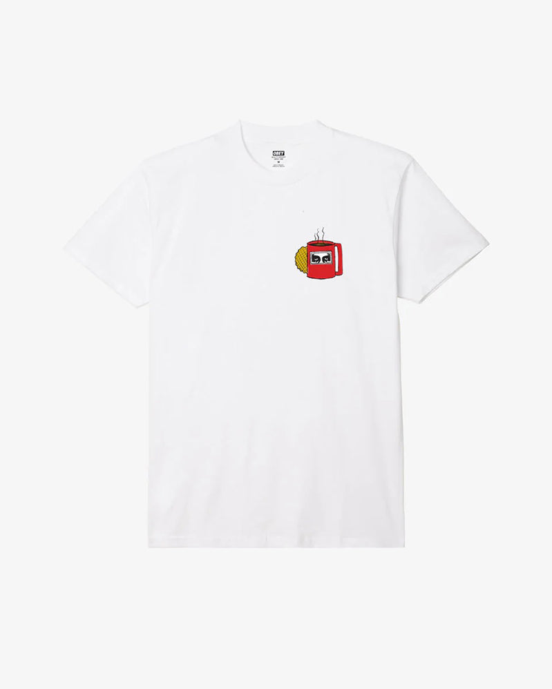 Obey Tee - Coffee Cup - White