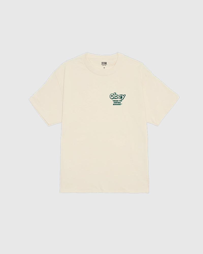 Obey Tee - Smash The Control Machine - Cream