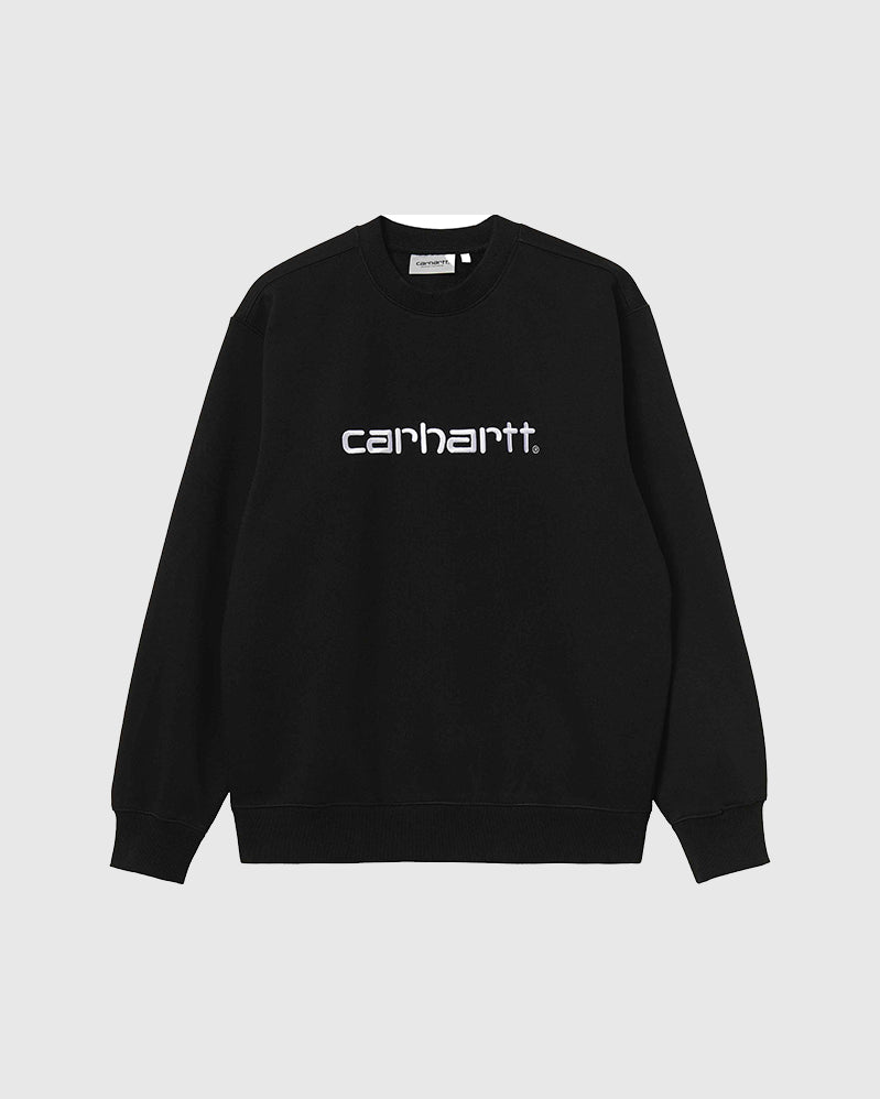 Carhartt WIP Crew - Sweat - Black / White