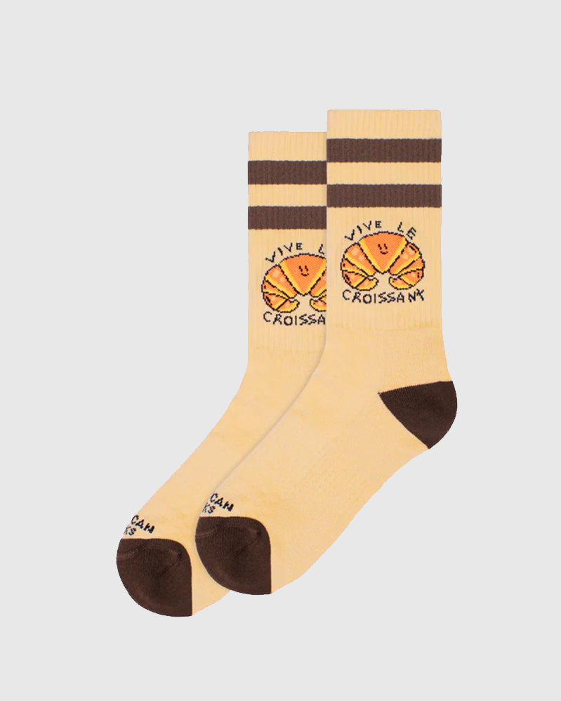 American Socks - Vive le croissant Mid High - Beige