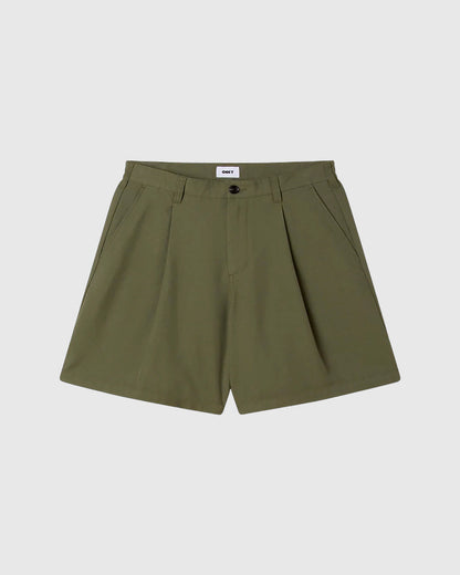 Obey Short - Dean Pleated - Tea Leaf