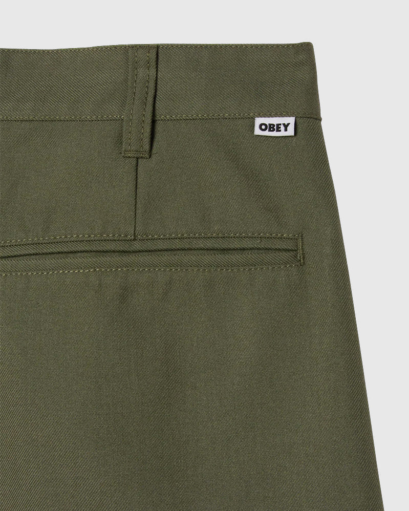 Obey Short - Dean Pleated - Tea Leaf