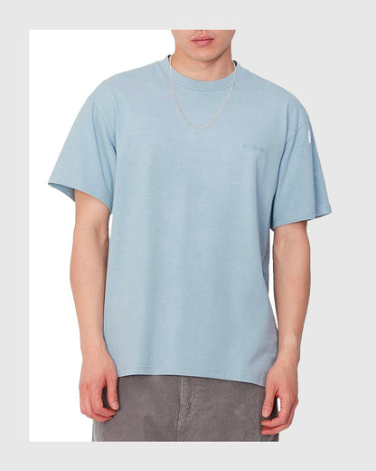 Carhartt WIP Tee - Duster Script - Misty Sky