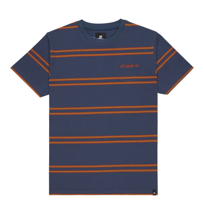 DC Tee - Maximise Stripe SS - Dark Denim