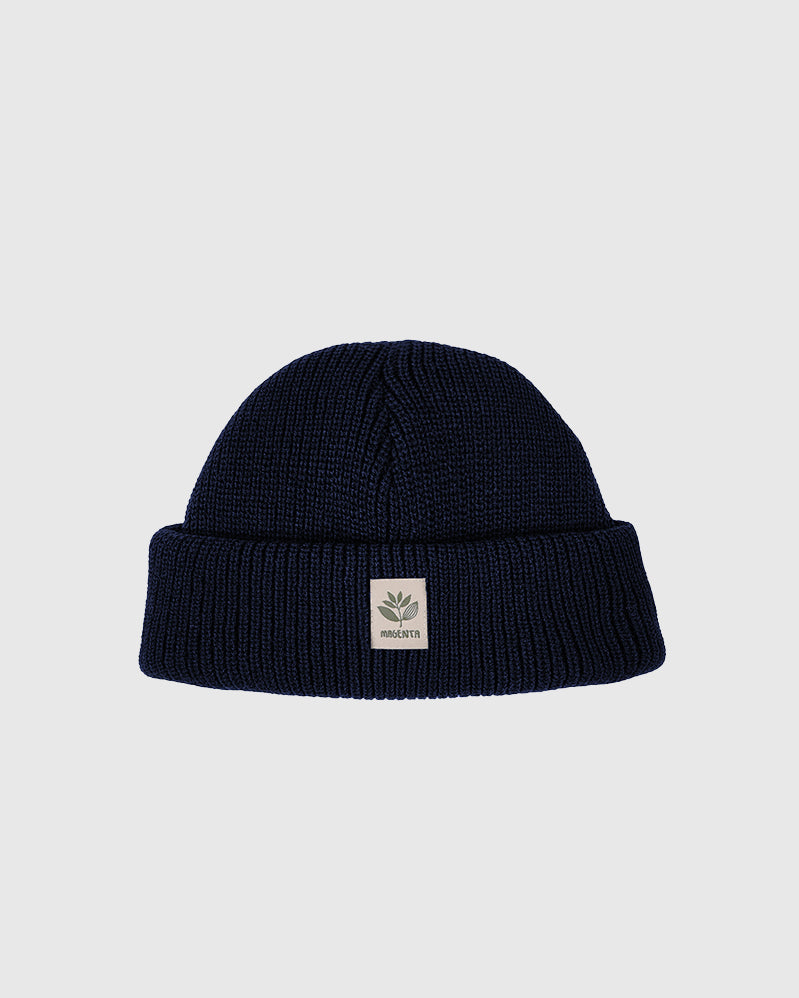 Magenta Beanie - Fam - French Navy