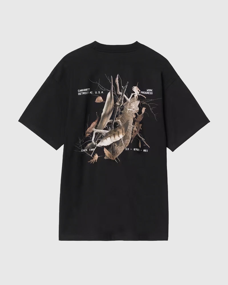 Carhartt WIP Tee - Feather Progress - Black