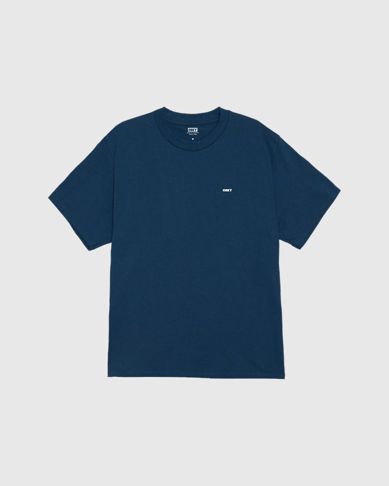 Obey Tee - Icon Stencil Flame - Harbor Blue