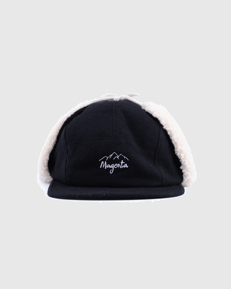Magenta Cap - Mtn Flap - Black