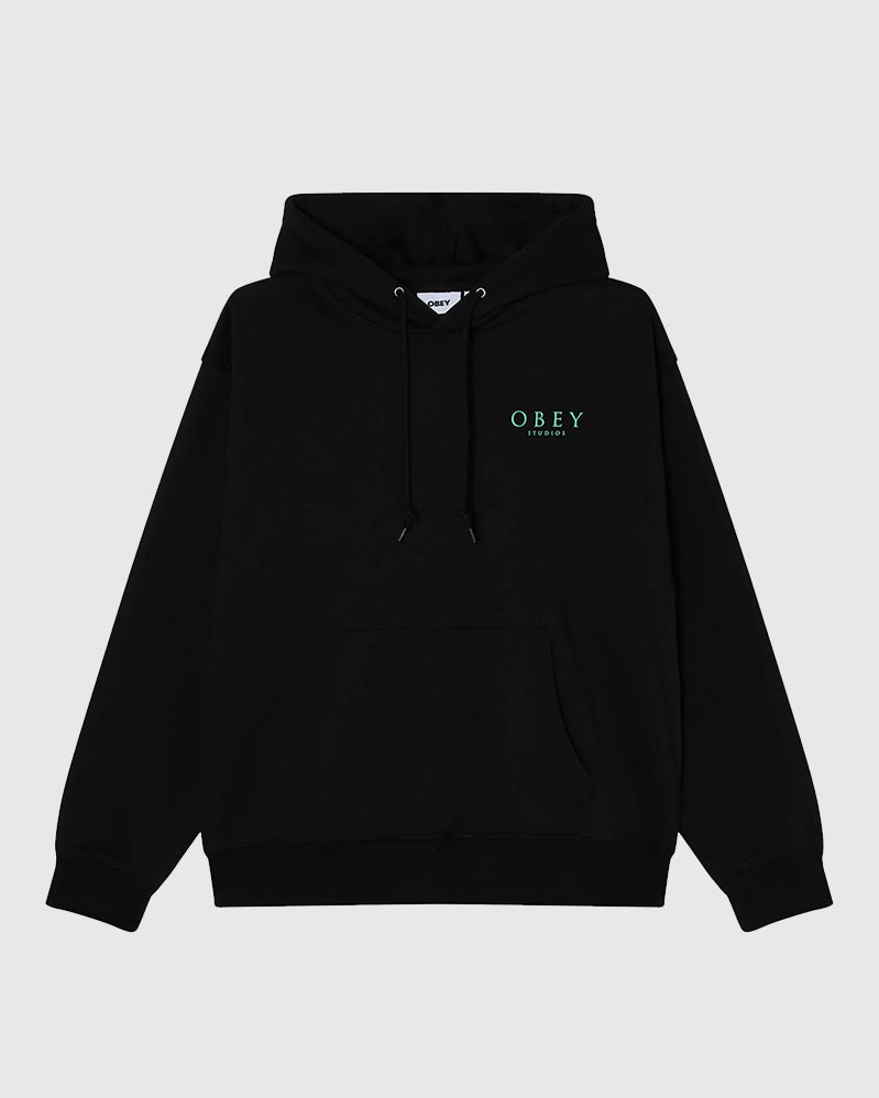 Obey Hoodie - Flores Robus - Black