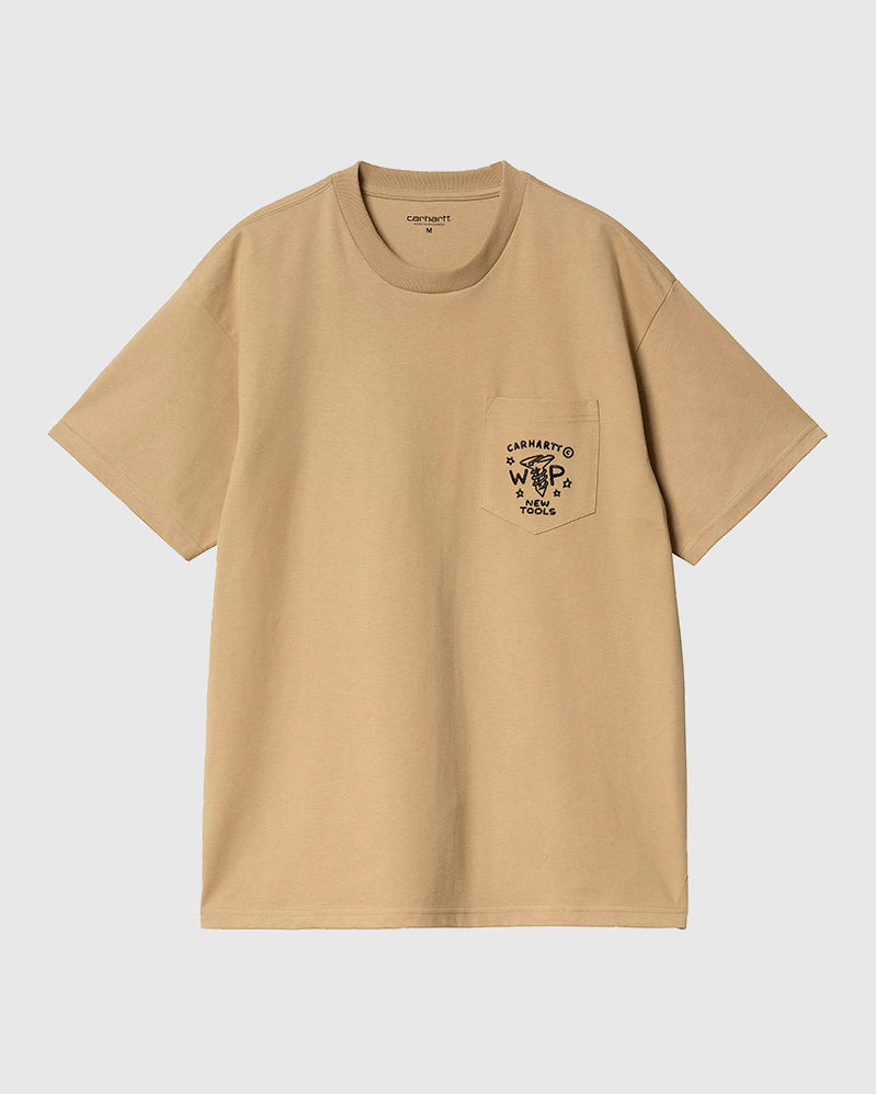 Carhartt WIP Tee - Fragments Pocket - Dusty H Brown / Black