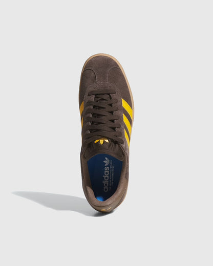 Adidas Shoes - Gazelle - Dark Brown / Yellow