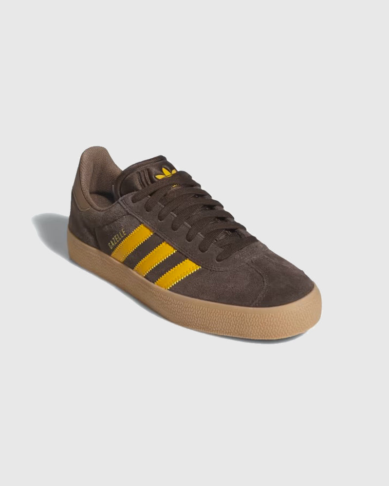 Adidas Shoes - Gazelle - Dark Brown / Yellow