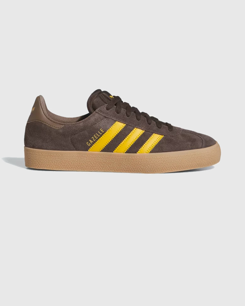 Adidas Shoes - Gazelle - Dark Brown / Yellow