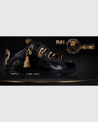 Osiris Shoes - D3 2001 - 25 Years Black/Gold