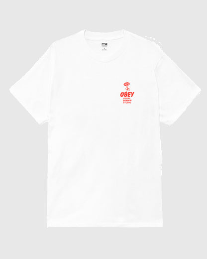 Obey Tee - Building Strong Minds - White