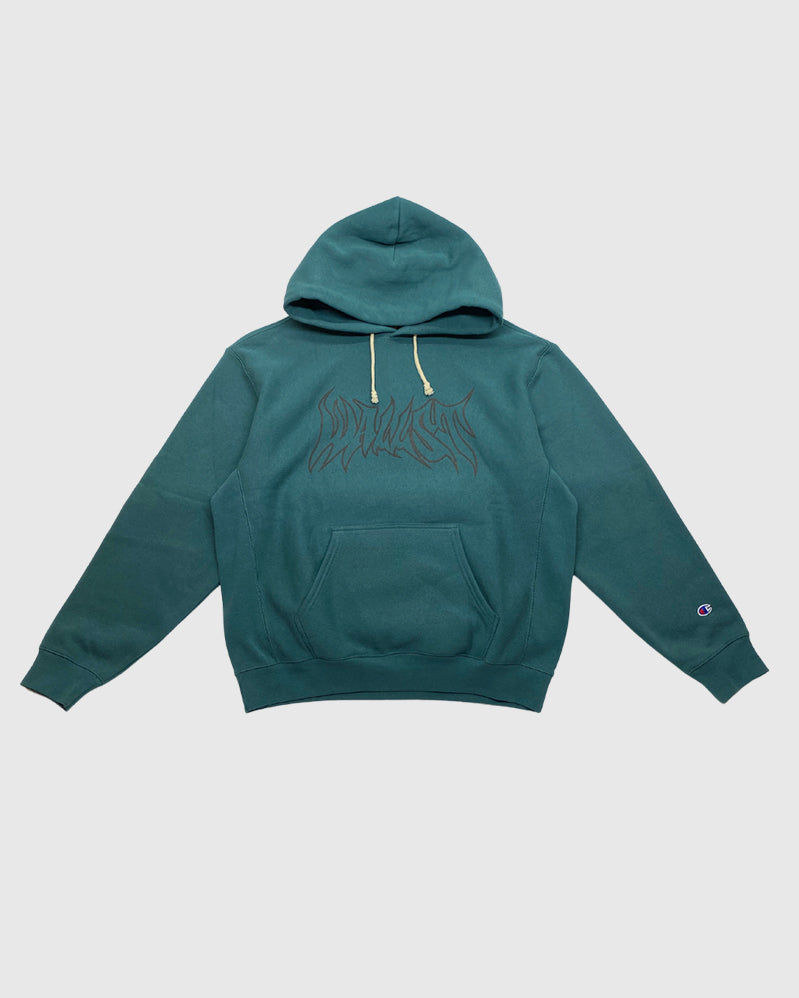 Wallstreet x Champion Hoodie - Goth - Green