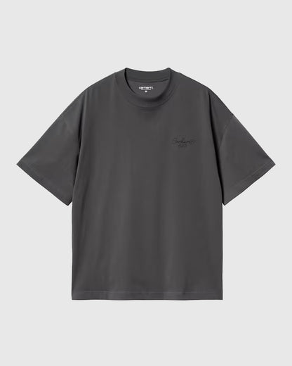 Carhartt WIP Tee - Signature Script - Graphite