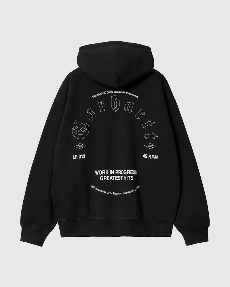 Carhartt WIP Hoodie - Greatest Hits - Black / White