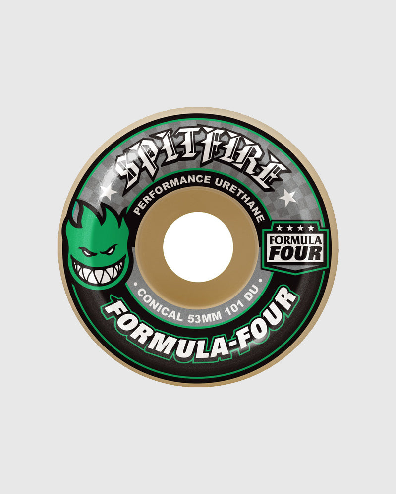 Spitfire Wheels - F4 Conicall Green Print 101A - 53mm