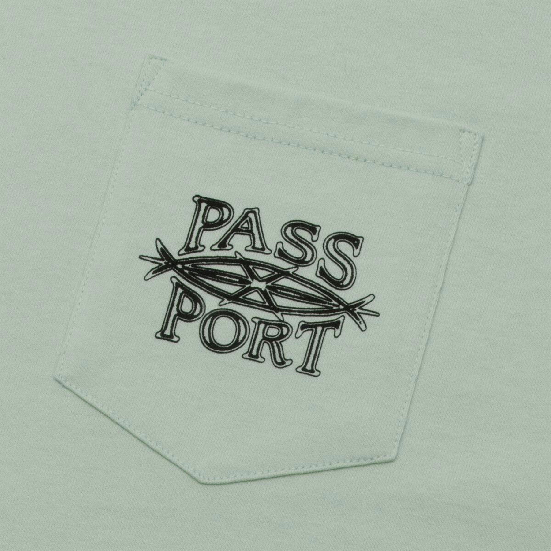 Pass Port Tee - Lasso Pocket - Stonewash Green