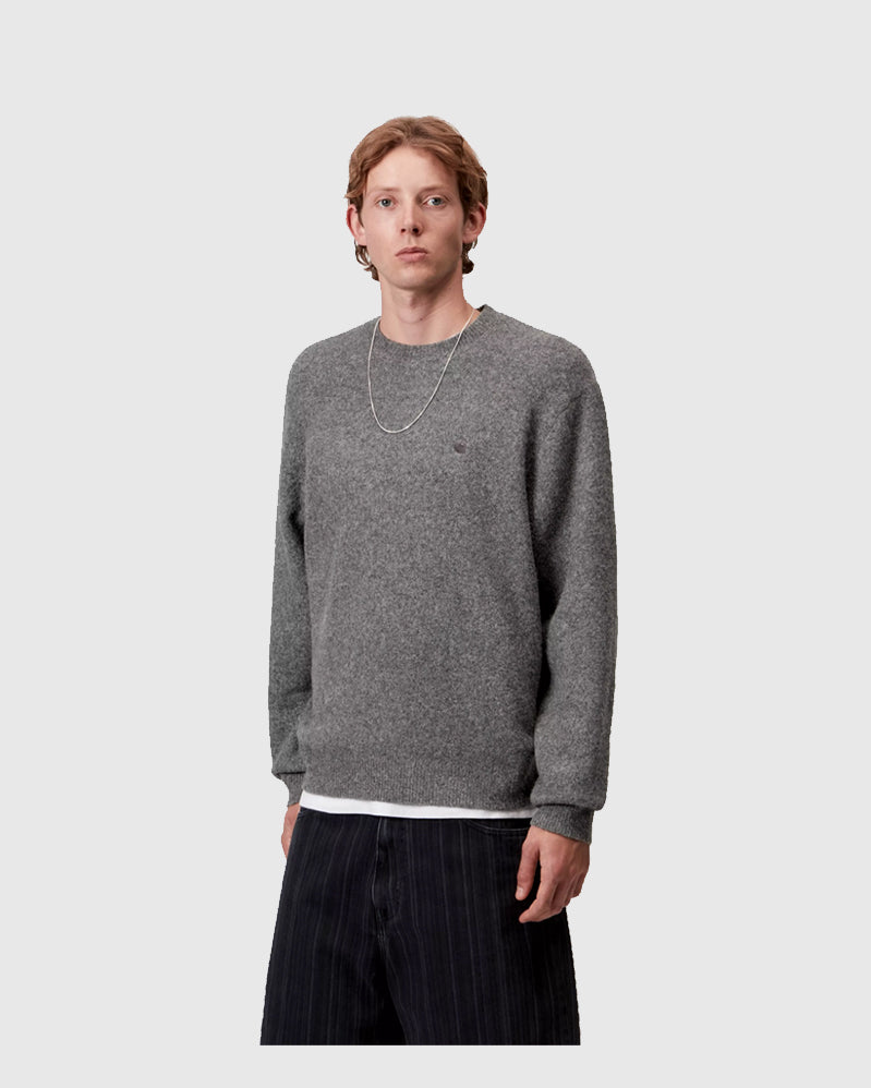Carhartt WIP Sweater - Curtis - Tangled Graphite